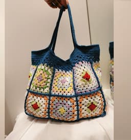 image-Diy Material All-match Shoulder Summer Autumn New Style Woven Portable Woolen Yarn Bag