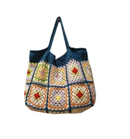 image-Diy Material All-match Shoulder Summer Autumn New Style Woven Portable Woolen Yarn Bag