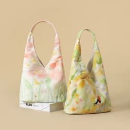 image-Illustration Canvas Bag Shoulder Bucket Bag