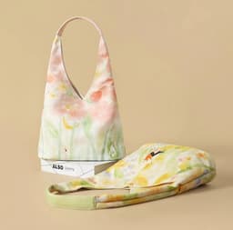 image-Illustration Canvas Bag Shoulder Bucket Bag