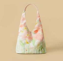 image-Illustration Canvas Bag Shoulder Bucket Bag