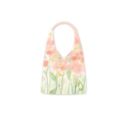image-Illustration Canvas Bag Shoulder Bucket Bag