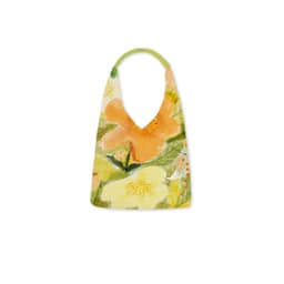 image-Illustration Canvas Bag Shoulder Bucket Bag
