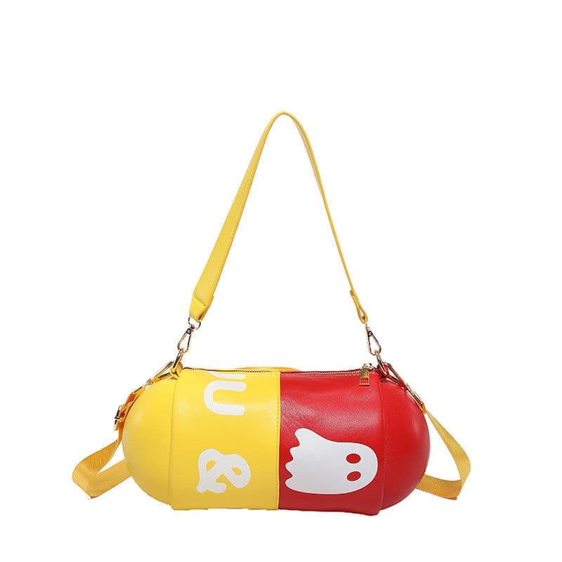 image-Contrast Color Capsule Shell Women's Bag Crossbody