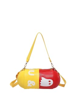 image-Contrast Color Capsule Shell Women's Bag Crossbody