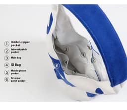 image-Klein Blue Portable Bucket Bag Large Capacity Canvas Bag
