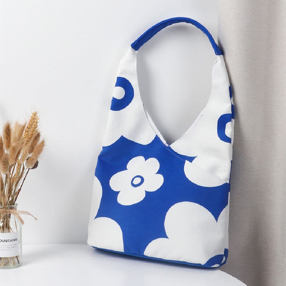 image-Klein Blue Portable Bucket Bag Large Capacity Canvas Bag