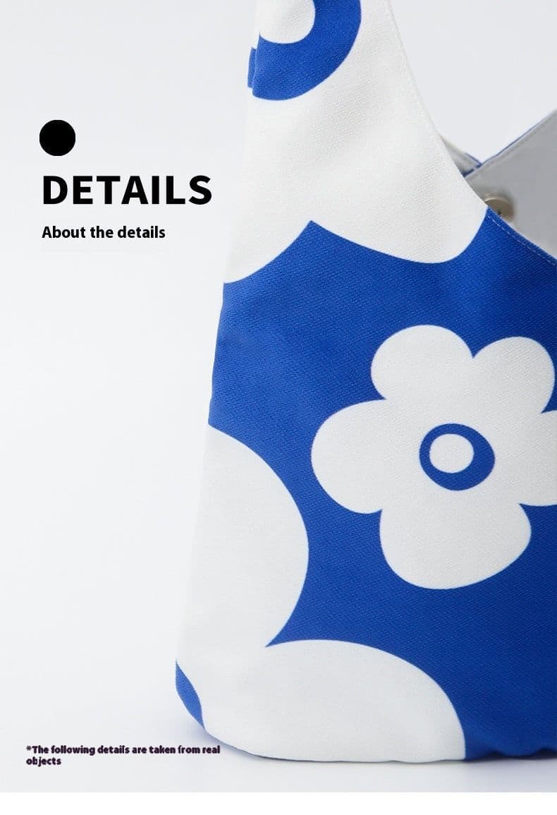 image-Klein Blue Portable Bucket Bag Large Capacity Canvas Bag