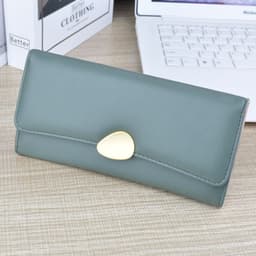 image-Women's Long Wallet Soft Leather Wallet Multi-card-slot Card Holder Retro Fashion Minimalism Large-capacity Handbag