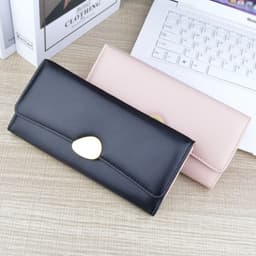 image-Women's Long Wallet Soft Leather Wallet Multi-card-slot Card Holder Retro Fashion Minimalism Large-capacity Handbag