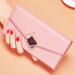image-Women's Long Fashion Large-capacity Genuine Leather Wallet