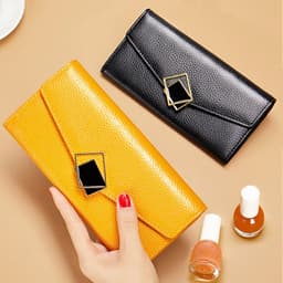 image-Women's Long Fashion Large-capacity Genuine Leather Wallet