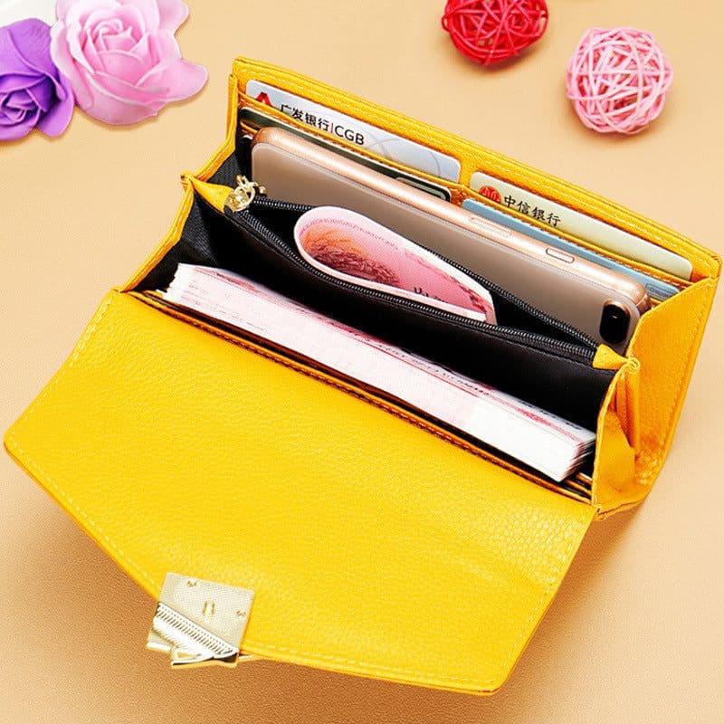 image-Women's Long Fashion Large-capacity Genuine Leather Wallet