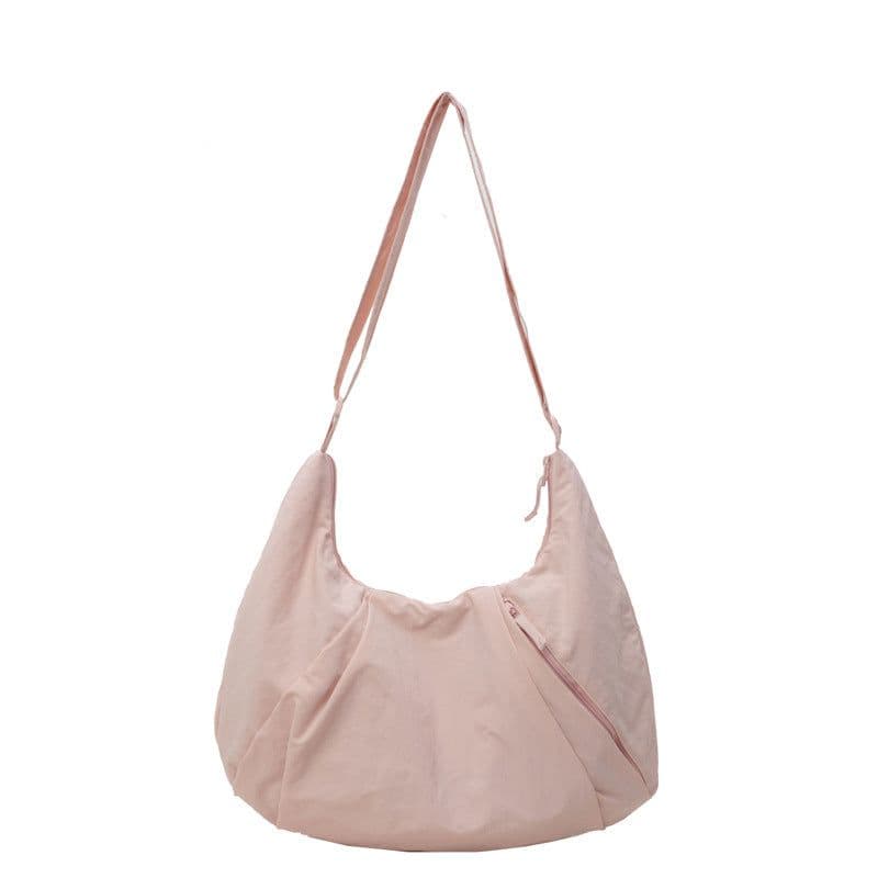 image-Pleated Messenger Bag Large Capacity Artistic Simple Fashion