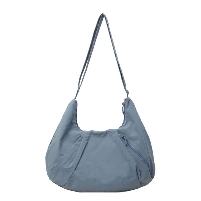 image-Pleated Messenger Bag Large Capacity Artistic Simple Fashion