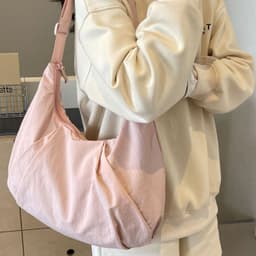 image-Pleated Messenger Bag Large Capacity Artistic Simple Fashion