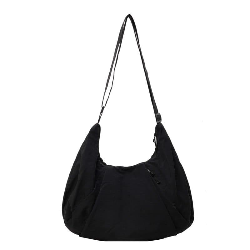 image-Pleated Messenger Bag Large Capacity Artistic Simple Fashion