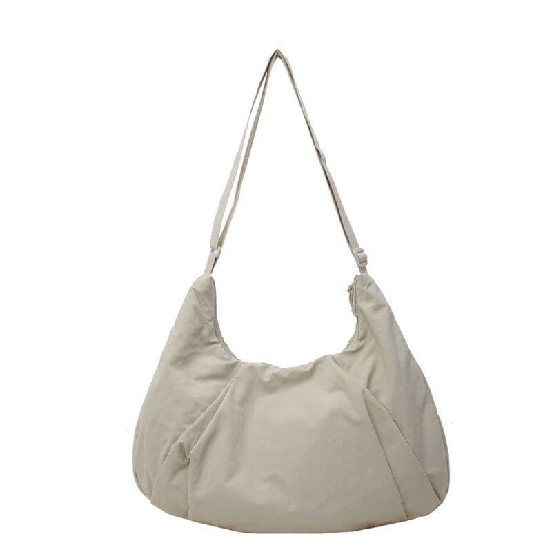 image-Pleated Messenger Bag Large Capacity Artistic Simple Fashion