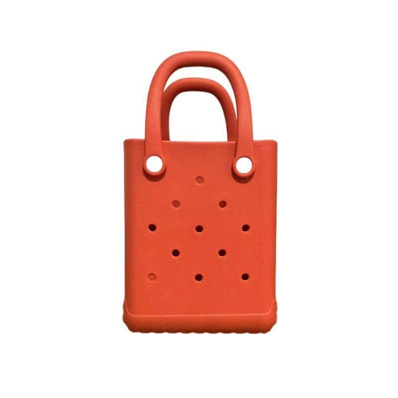 image-DIY Hole Beach Vacation Bag Women's Simple Handbag