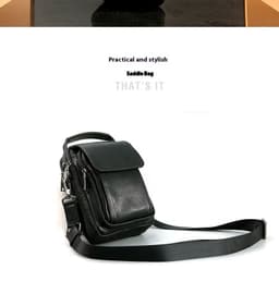 image-Men's Bag Genuine Leather Retro Cowhide Casual Messenger Bag