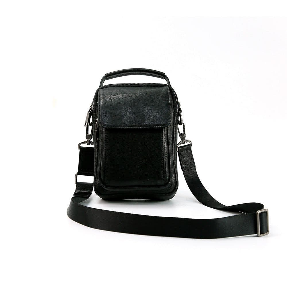 image-Men's Bag Genuine Leather Retro Cowhide Casual Messenger Bag