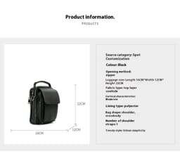 image-Men's Bag Genuine Leather Retro Cowhide Casual Messenger Bag