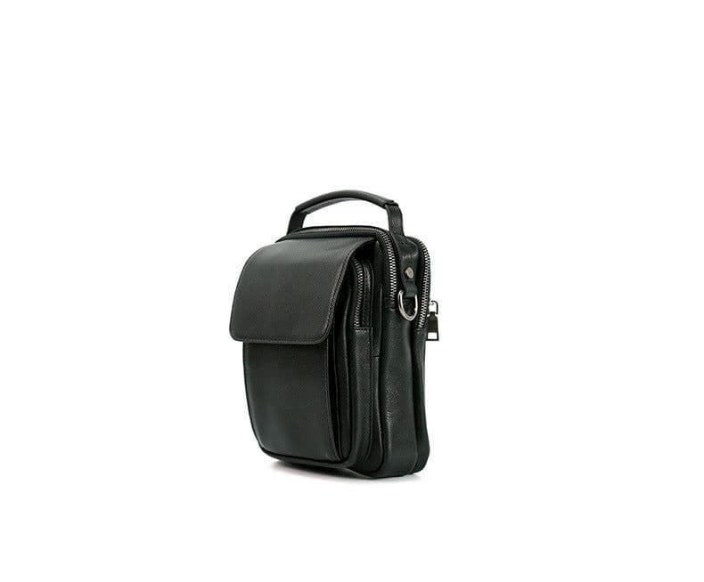 image-Men's Bag Genuine Leather Retro Cowhide Casual Messenger Bag