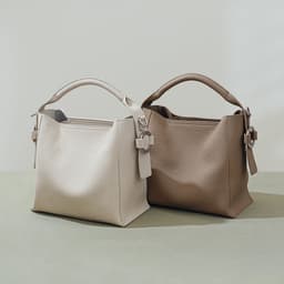 image-Women's Fashion Top Layer Cowhide Bucket Bag