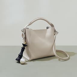 image-Women's Fashion Top Layer Cowhide Bucket Bag