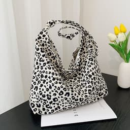 image-Women's Large-capacity Leopard Print Fashion Shoulder Bag