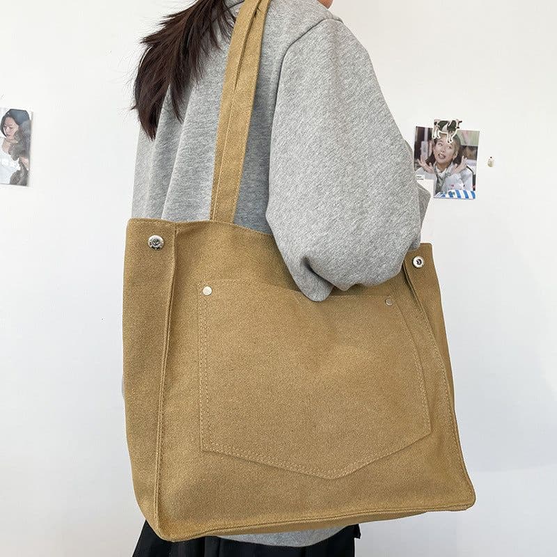 image-Women's Artistic Simple Vintage Canvas Bag