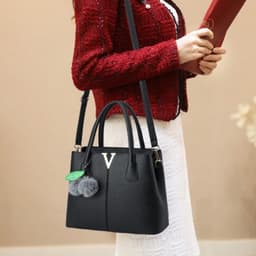 image-New Lychee Pattern Handbag Large Capacity