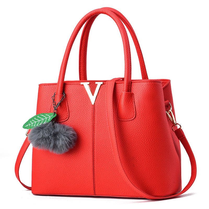 image-New Lychee Pattern Handbag Large Capacity