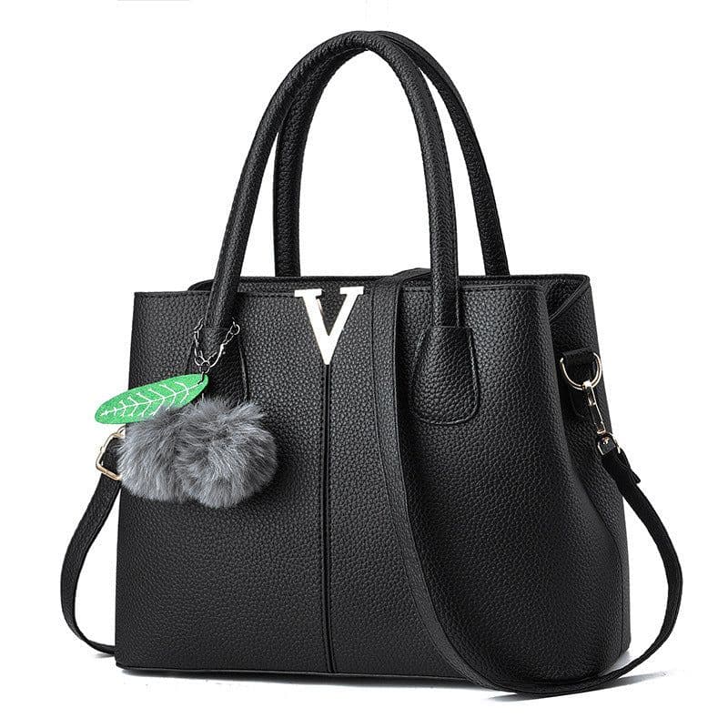 image-New Lychee Pattern Handbag Large Capacity