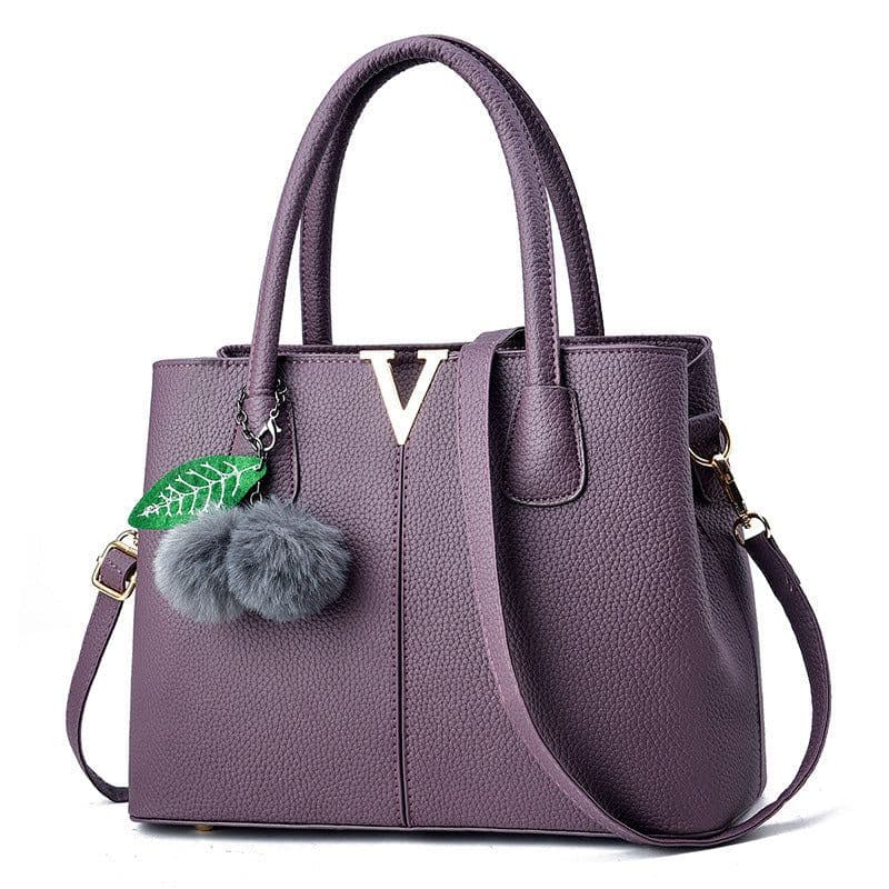 image-New Lychee Pattern Handbag Large Capacity