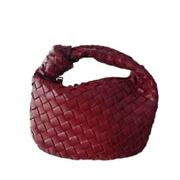 image-Woven Croissant Knotted Handbag Underarm Hand Bag