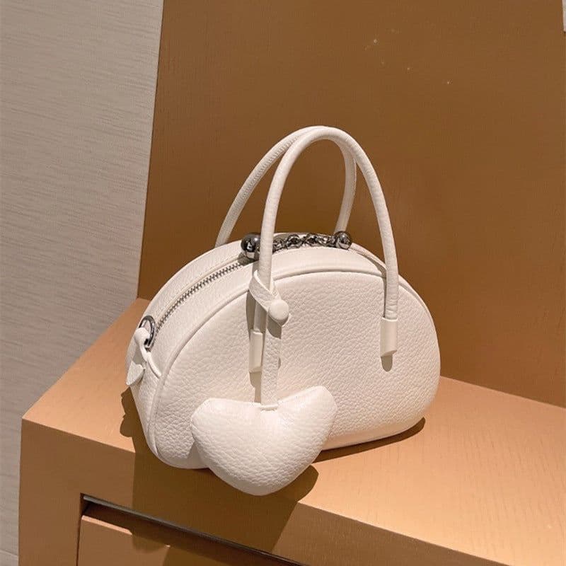 image-2024 Handbag For WomenLuxury Desinger Heart Crossbody Bag Solid Concise Ladies Femlae Bag