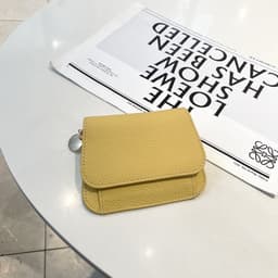 image-Ladies Card Holder Ins Cowhide Korean Style Mini Multi-card Slot Coin Purse