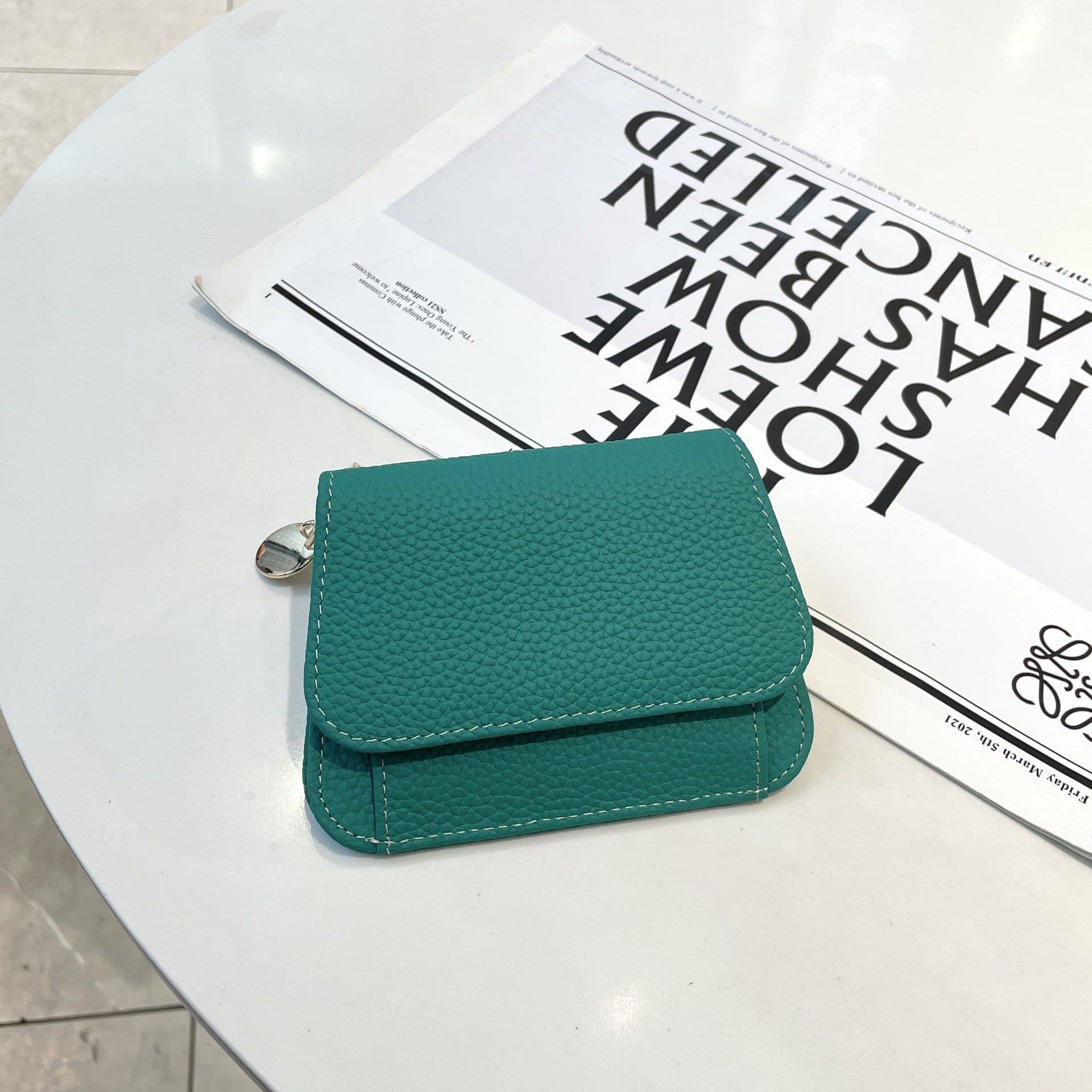 image-Ladies Card Holder Ins Cowhide Korean Style Mini Multi-card Slot Coin Purse