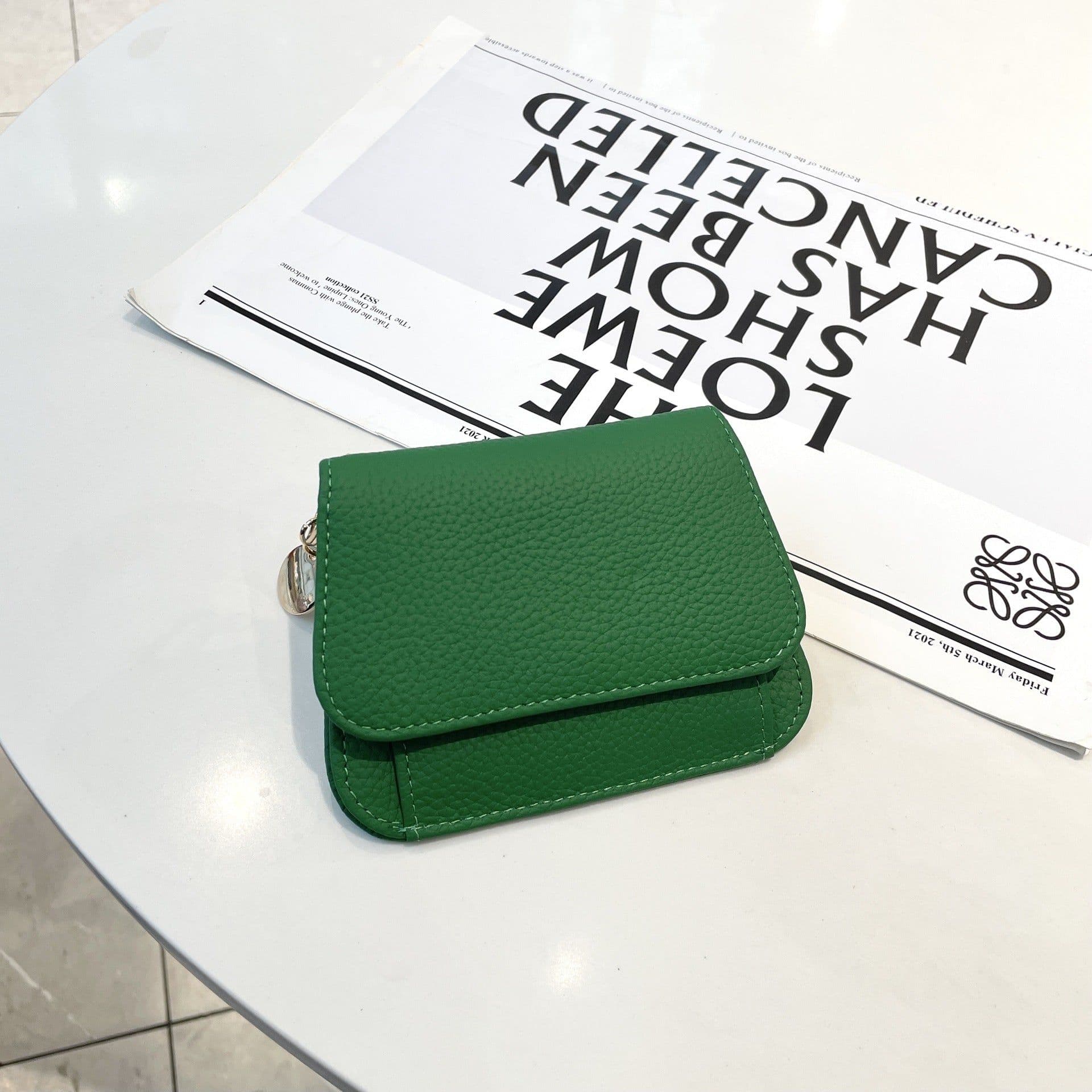 image-Ladies Card Holder Ins Cowhide Korean Style Mini Multi-card Slot Coin Purse