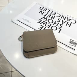 image-Ladies Card Holder Ins Cowhide Korean Style Mini Multi-card Slot Coin Purse