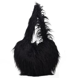 image-Women's Plush Retro Love Shoulder Bag