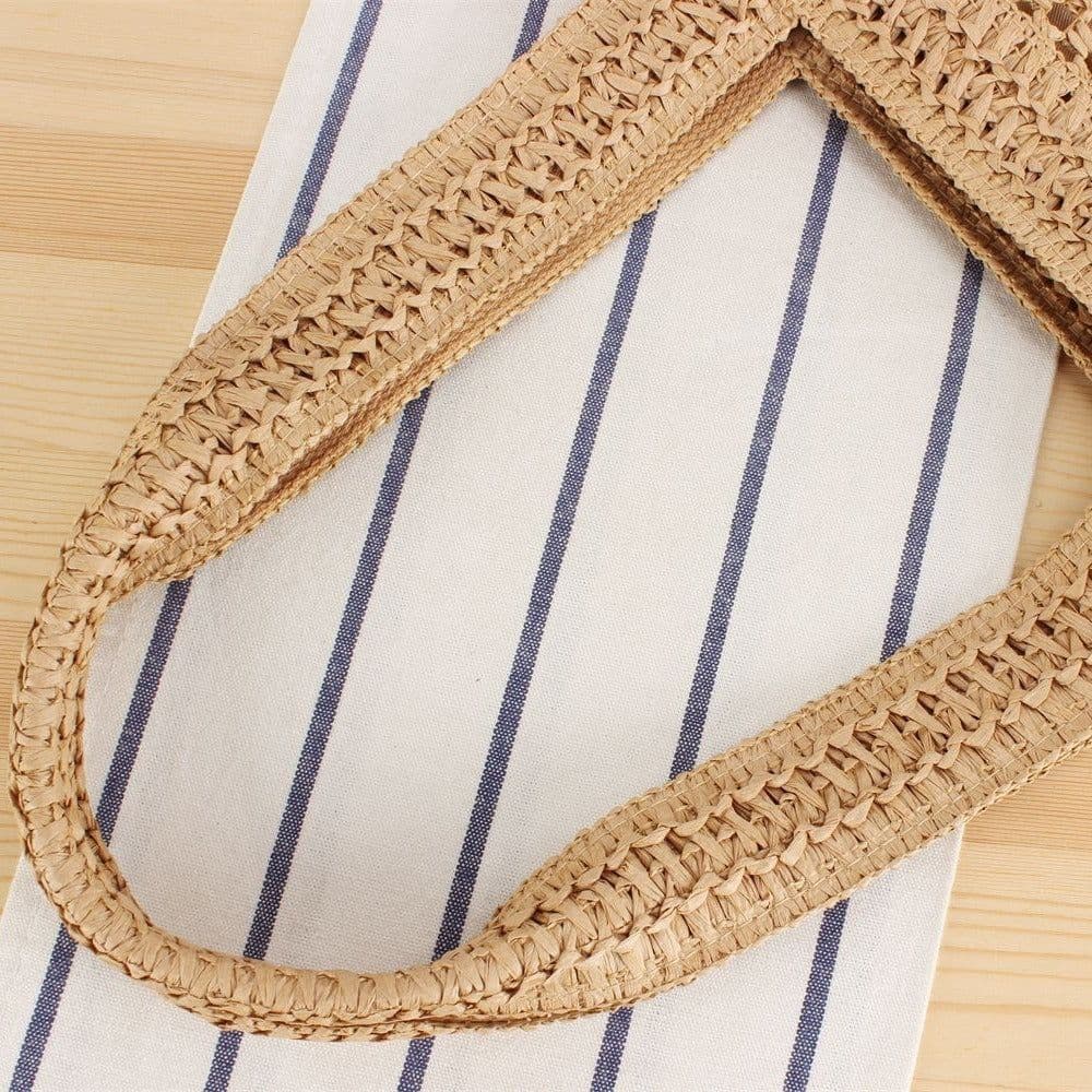 image-Large Capacity Business Commute Shoulder Minority All-match Straw Bag