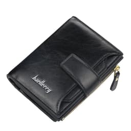image-Short Multiple Card Slots Buckle Driving License Card Holder Zipper Wallet