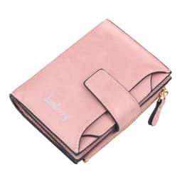 image-Short Multiple Card Slots Buckle Driving License Card Holder Zipper Wallet