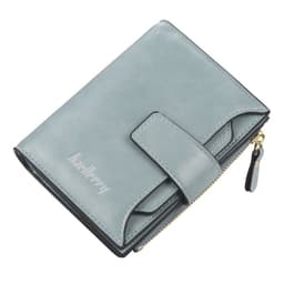 image-Short Multiple Card Slots Buckle Driving License Card Holder Zipper Wallet