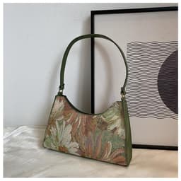image-Western Style Popular Oil Painting Fashion Women's Handbag Underarm Bag
