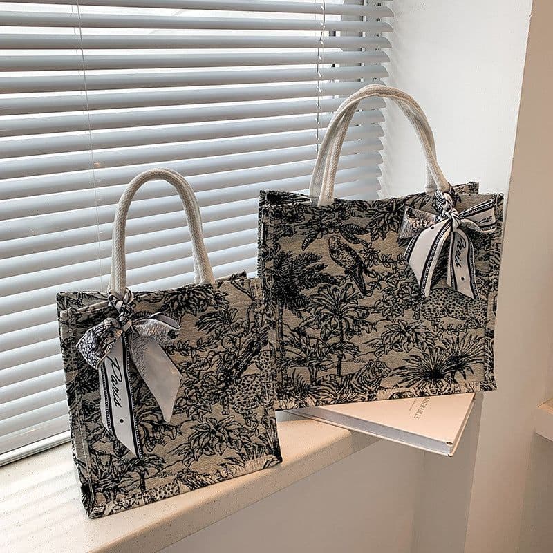 image-Women's Fashion Commuter Canvas Handbag