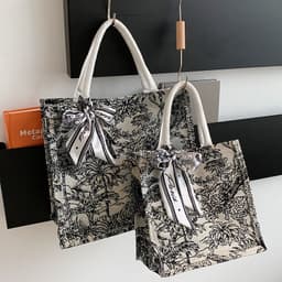 image-Women's Fashion Commuter Canvas Handbag
