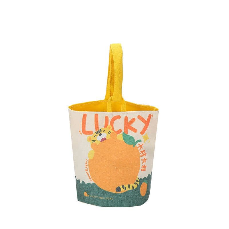 image-Oil Painting Style Handbag Cute Printing